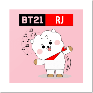 BTS BT21 RJ Jin Posters and Art